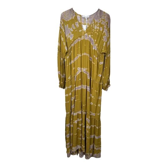 Young Fabulous And Broke Josette Tie Dye Maxi Dress XS New Long Sleeve NWT New - Picture 2 of 9